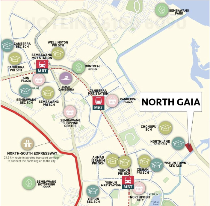 North Gaia School Map