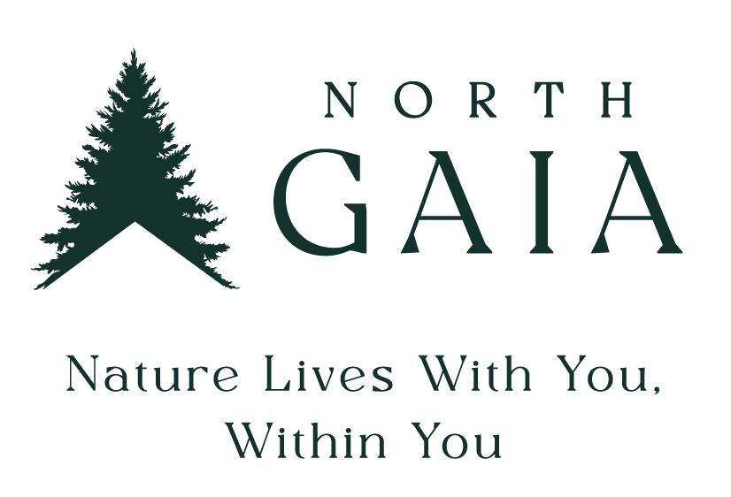 North Gaia with tagline (black)