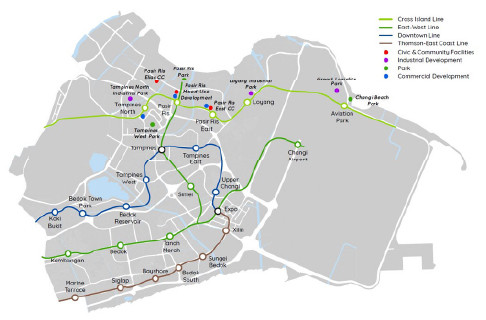 Tampines Map Line